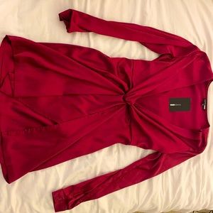 Fashion Nova - Sugar Free Dress - Burgandy Size M